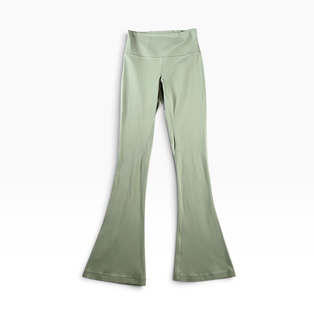 Lululemon Womens Align High Rise Mini Flare Pant Sage Green LW5FDPS Size 6